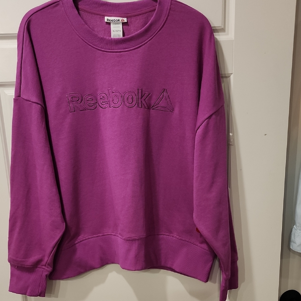 Reebok Magenta Crewneck Sweatshirt